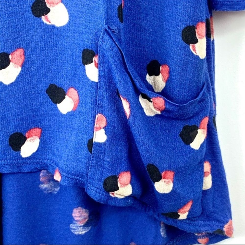 Lucky Brand Blue Print Top - Picture 4 of 11
